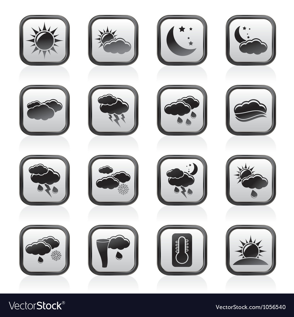 Weather and meteorology icons