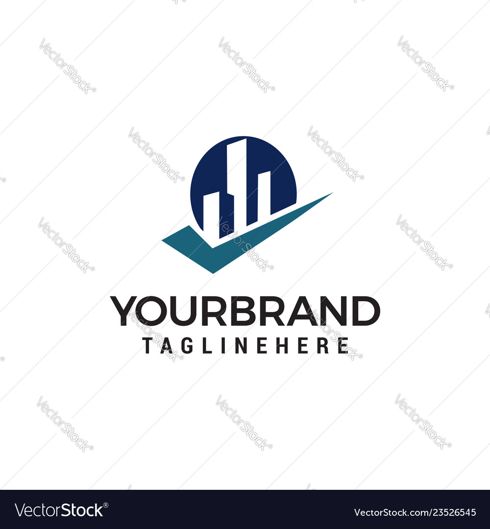 Building Checkmark Logo Template