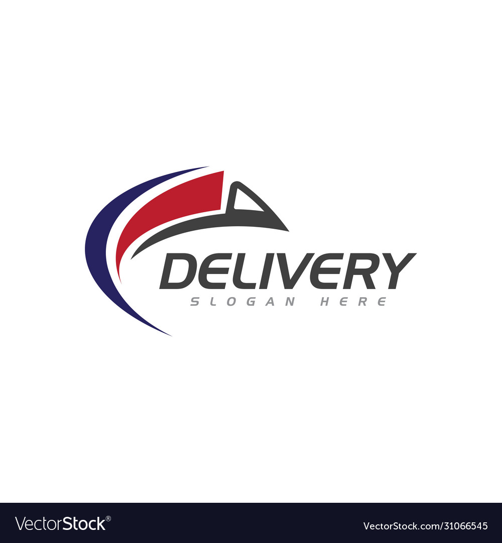 Fast shipping delivery truck Royalty Free Vector Image