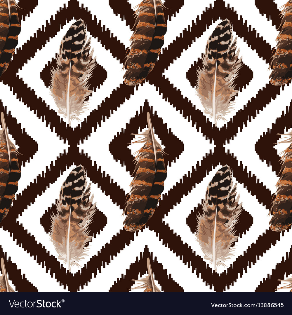 Feather seamless pattern