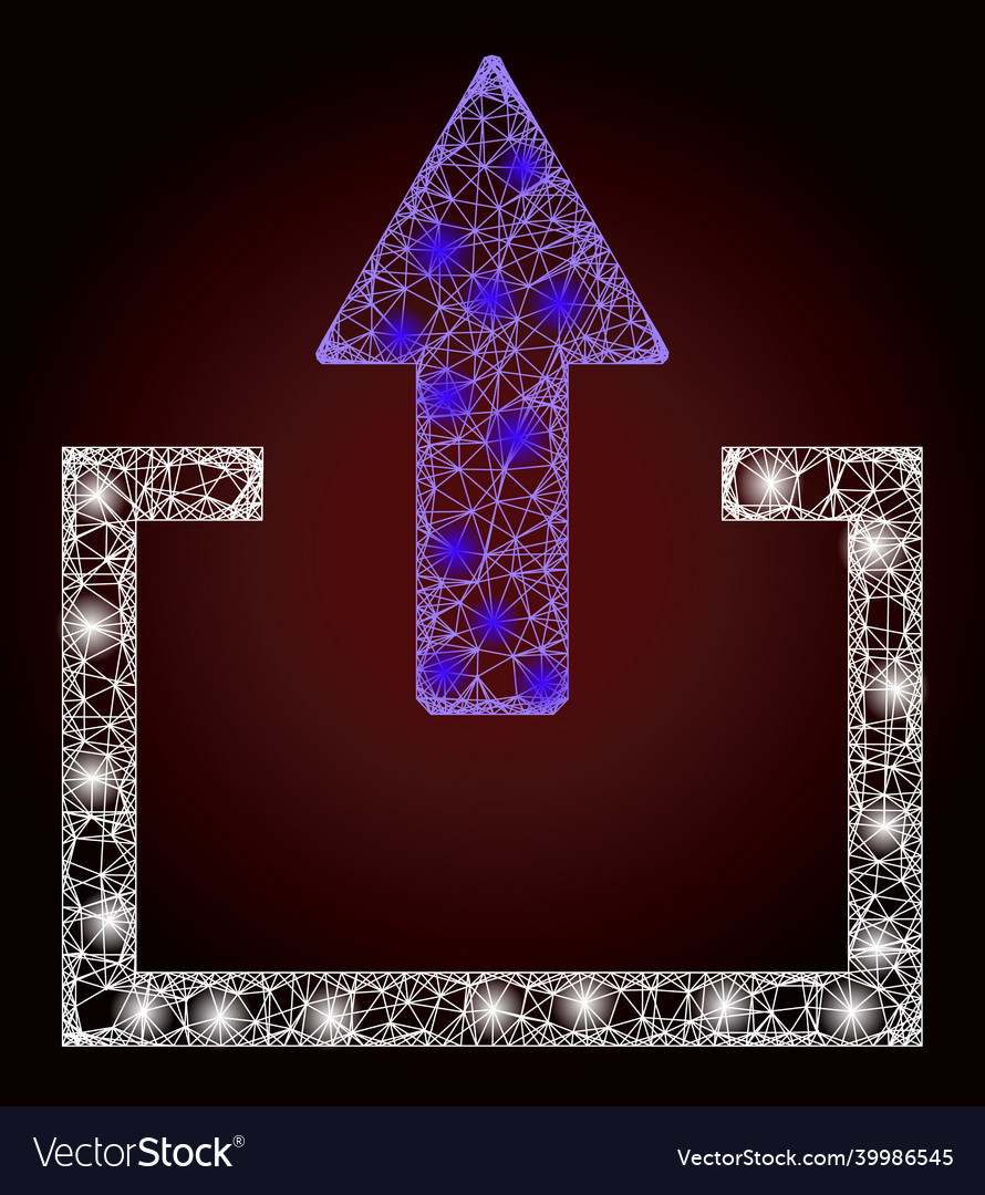 Glossy network mesh upload with glare spots Vector Image Glossy network mesh upload with glare spots