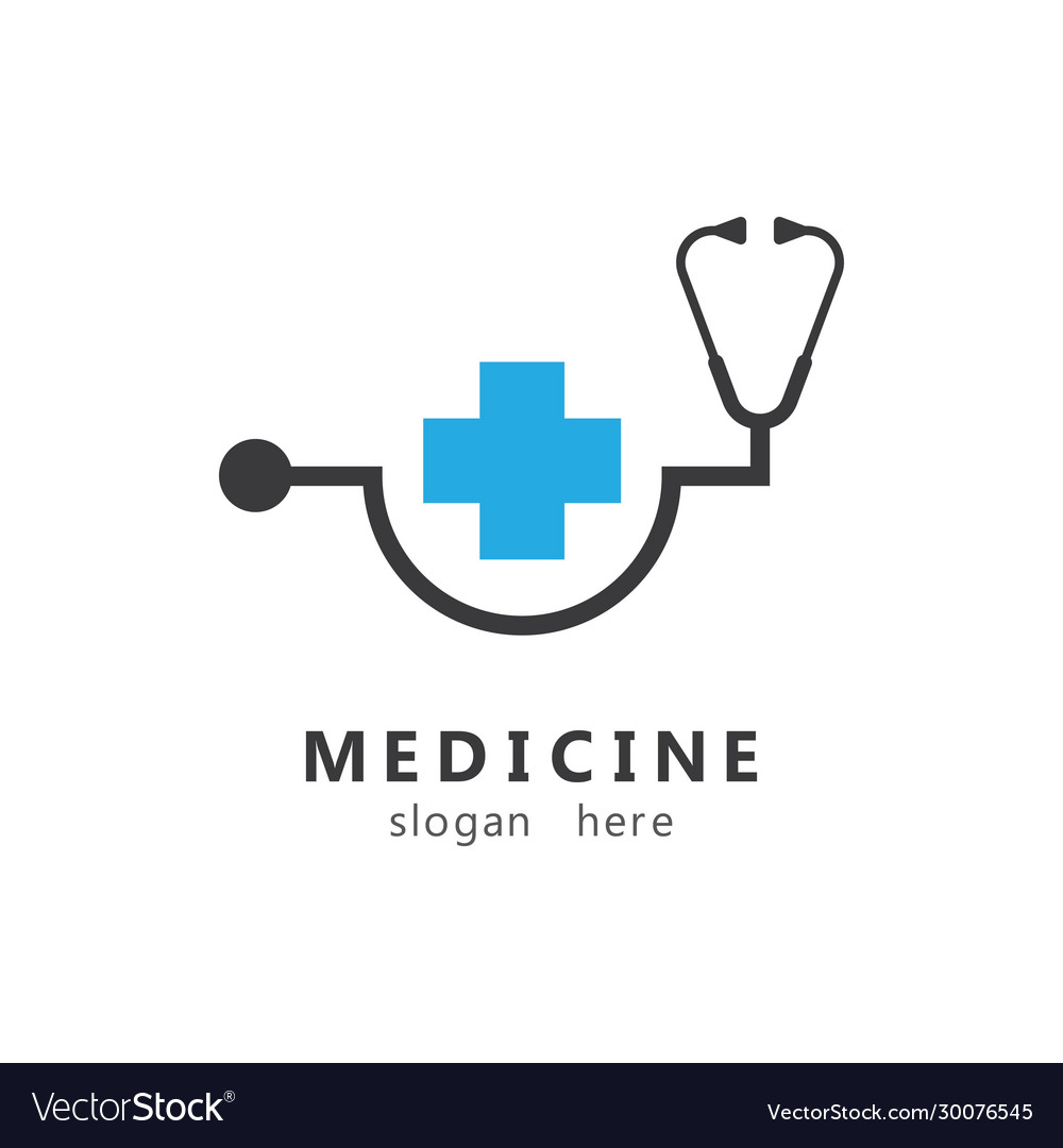 Medical cross logo creative icon Royalty Free Vector Image