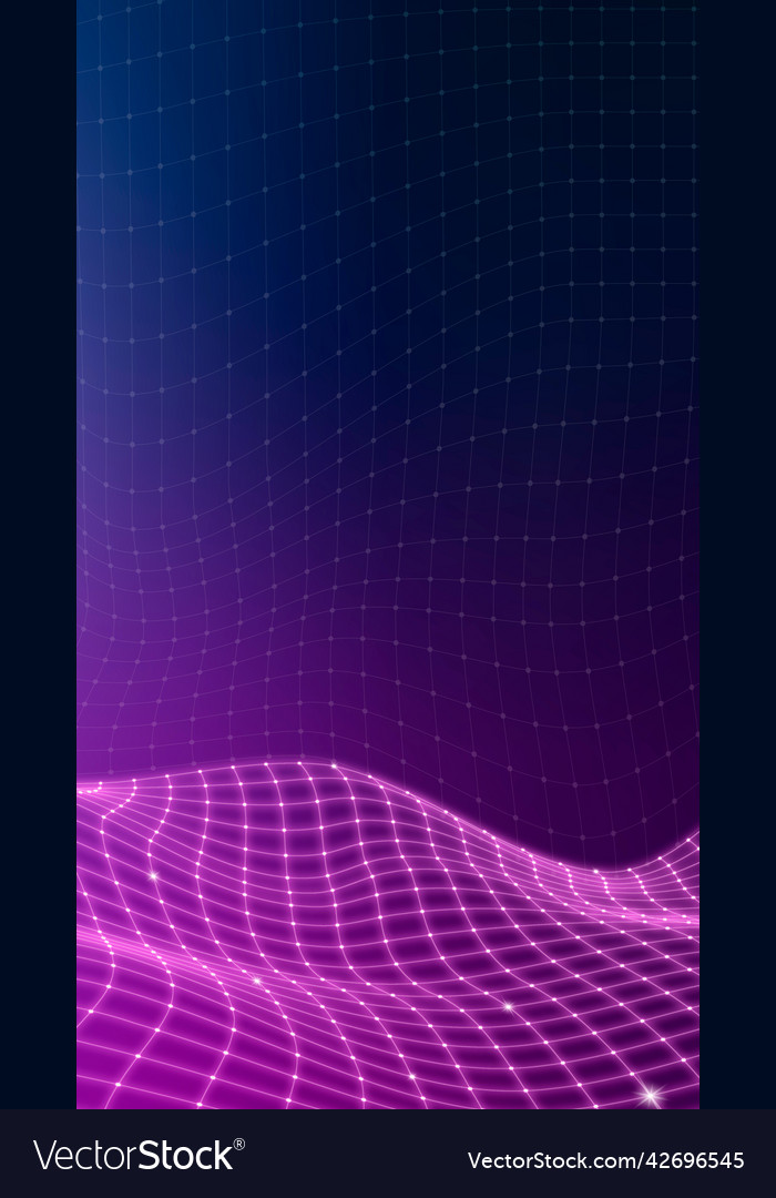 Purple 3d abstract wave pattern background