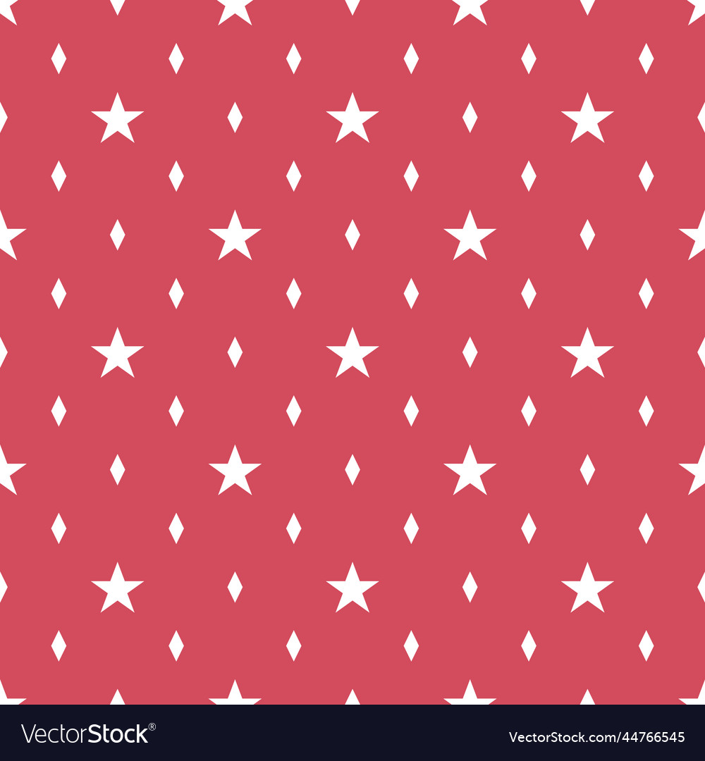 Red stars and diamonds repeat pattern