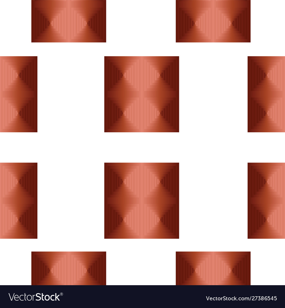 Seamless pattern with abstract red squares