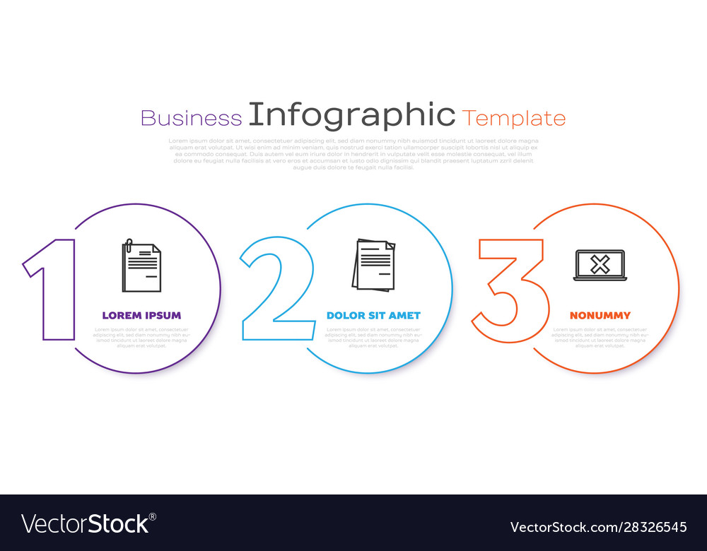Set line file document and paper clip vector image Set line file document and paper clip