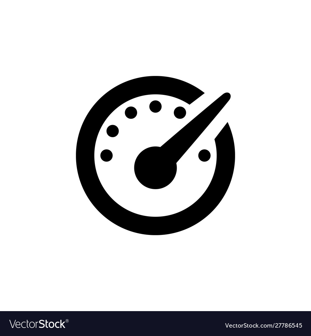 Tachometer speedometer and indicator icon
