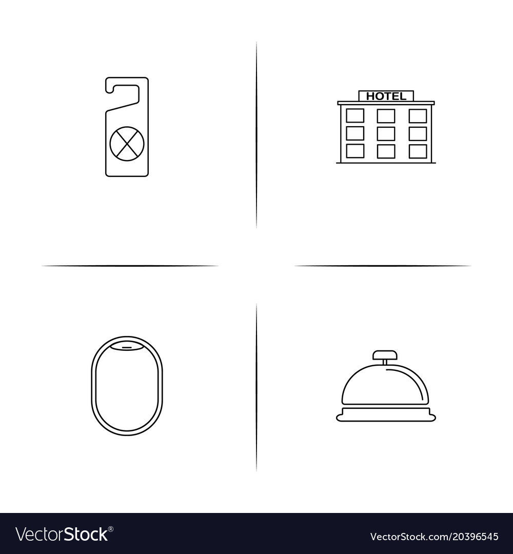 Travel simple linear icon setsimple outline icons