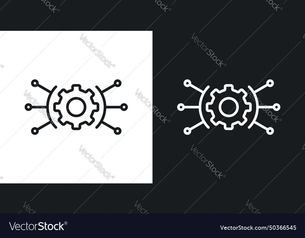 Useful functions icon set cogwheel