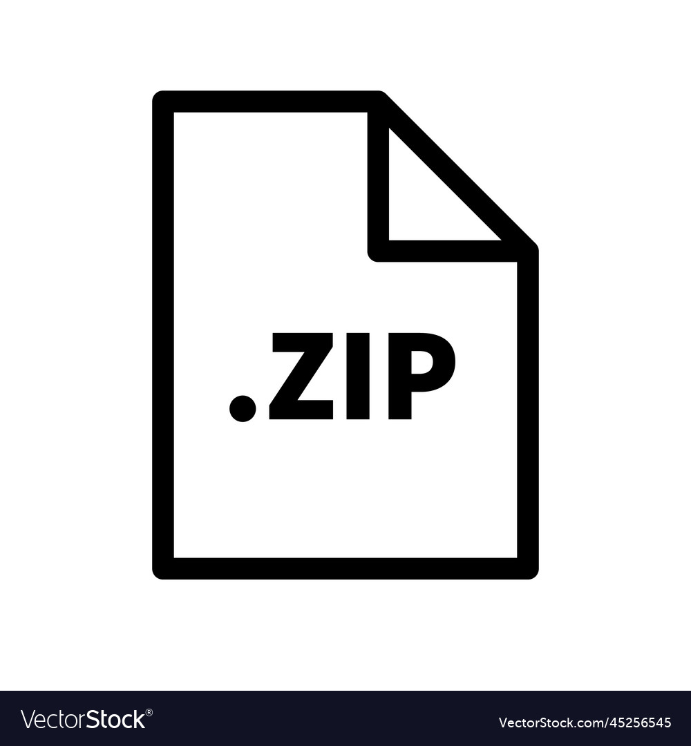 Zip file data icon or compressed storage