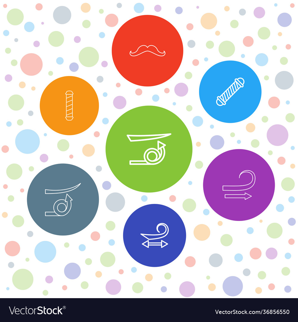 7 curl icons