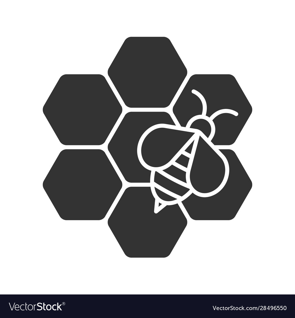 Beekeeping glyph icon