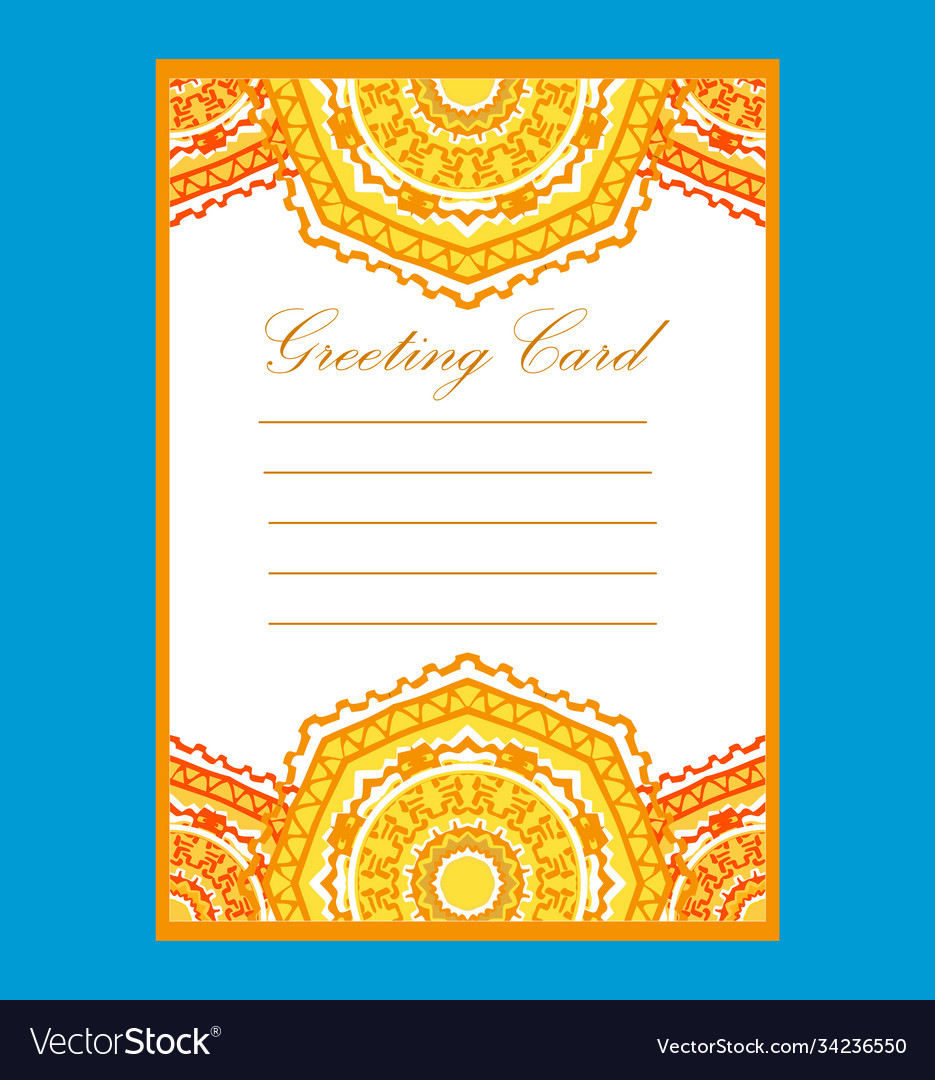 Card template in a about pattern