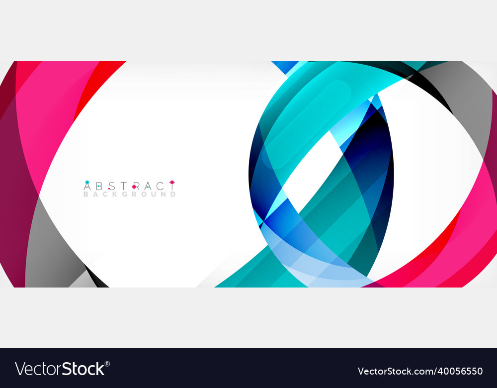 Color circle shapes minimal geometric background