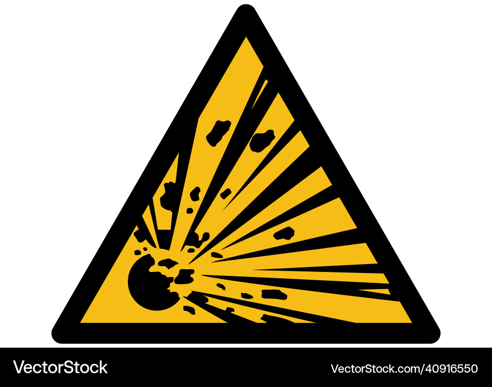 Explosive Materials Royalty Free Vector Image Vectorstock