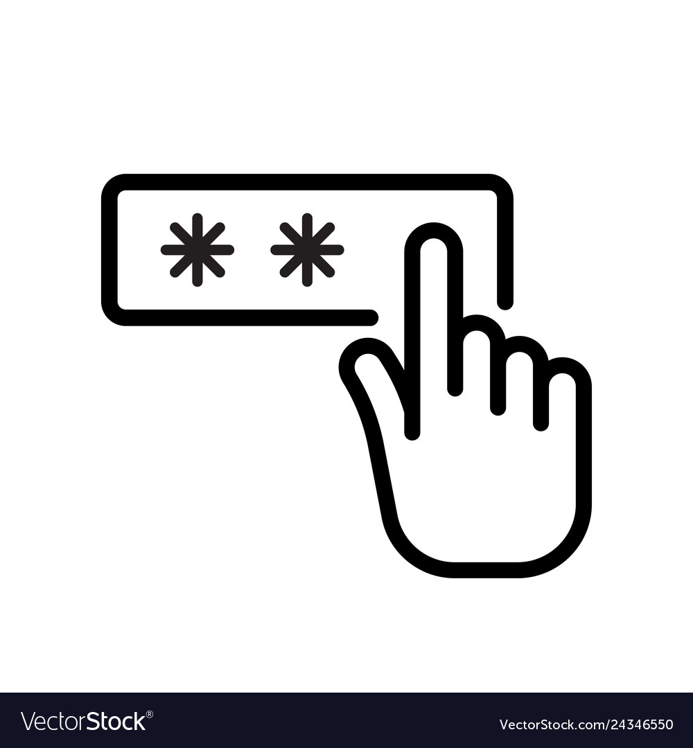 Finger Entering PIN Code - Unlock