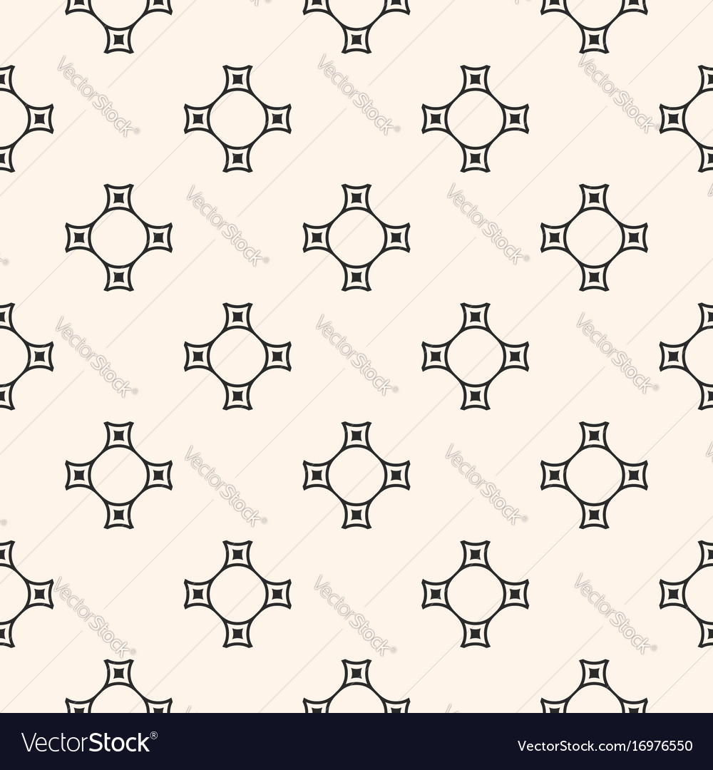Geometric seamless pattern with abstract cross