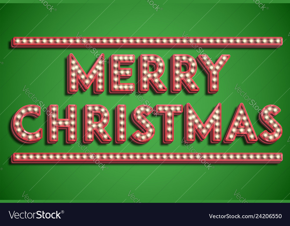 Merry christmas font collection