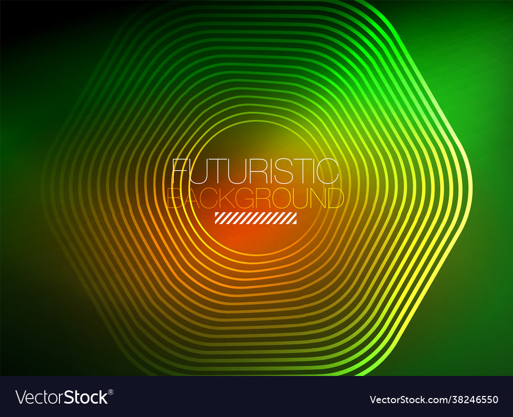 Neon color square shape lines abstract background