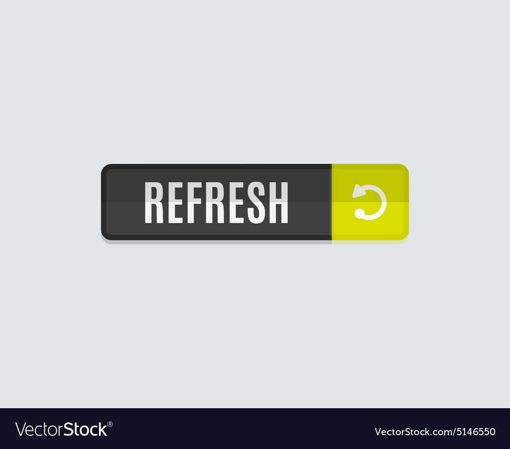 Refresh web button flat modern design