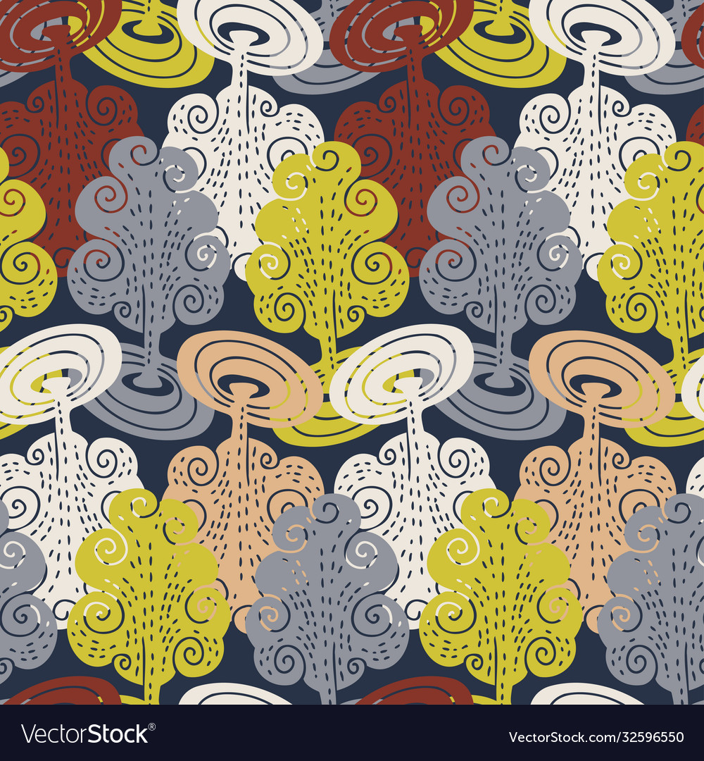 Seamless pattern design abstract nordic