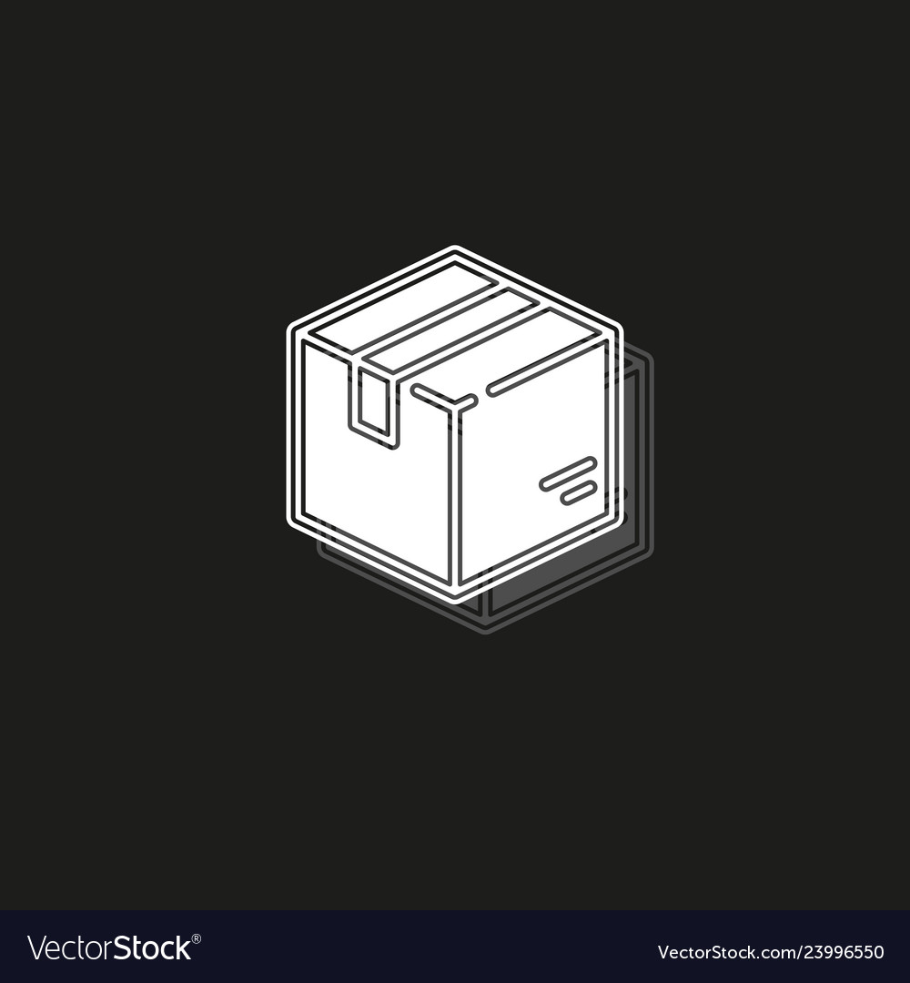 Shipping box icon storage symbol