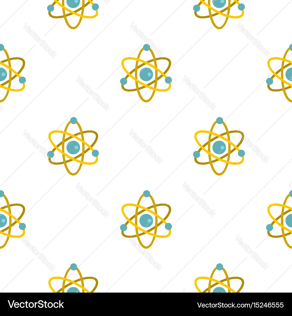 Atom pattern seamless Royalty Free Vector Image