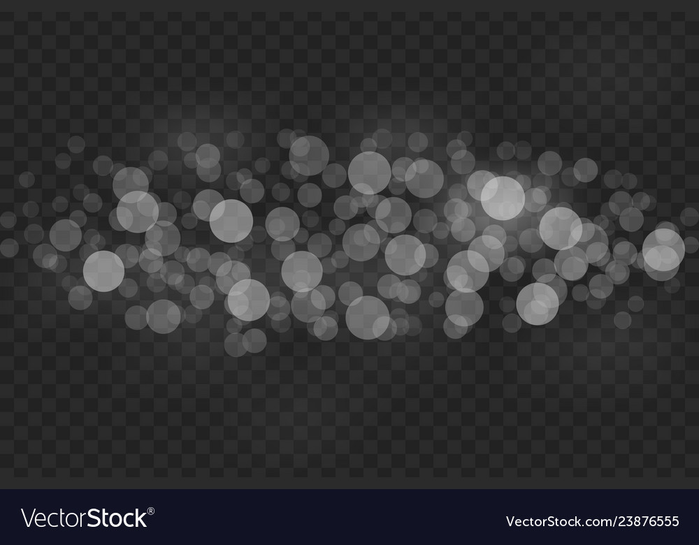 Bokeh lights effect isolated