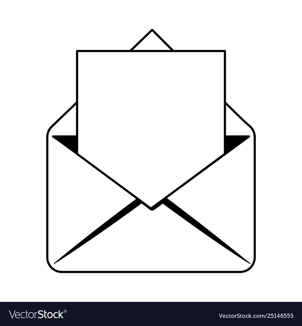 Envelope Icon Cartoon Royalty Free Vector Image