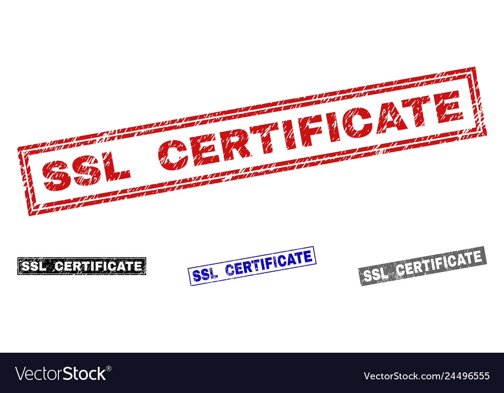 Grunge ssl certificate textured rectangle