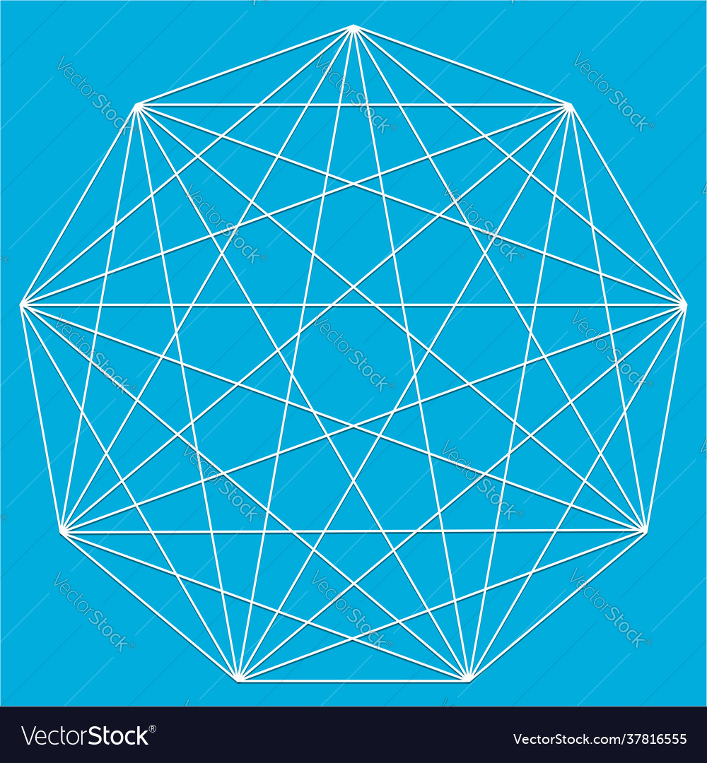 Interlocking interconnect polygon shape element