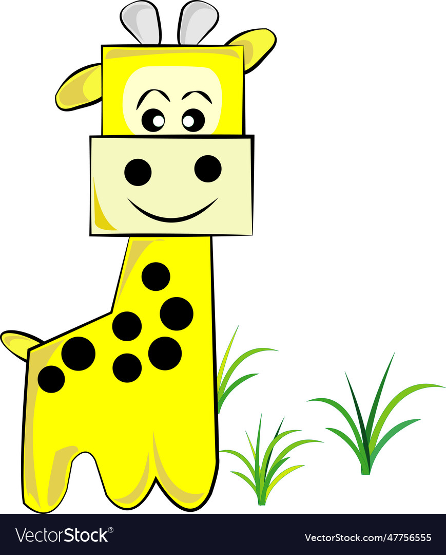 Little giraffe Royalty Free Vector Image VectorStock