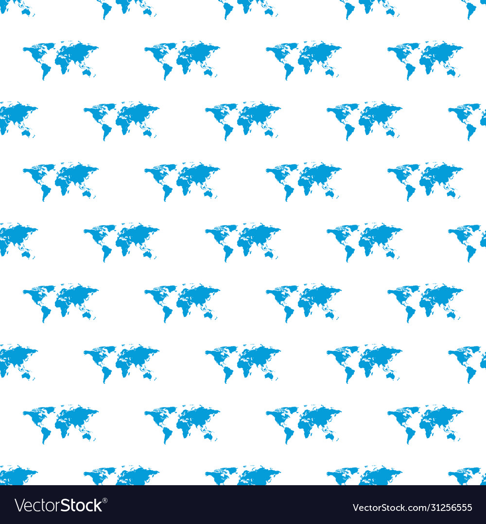 Seamless pattern with maps world stock