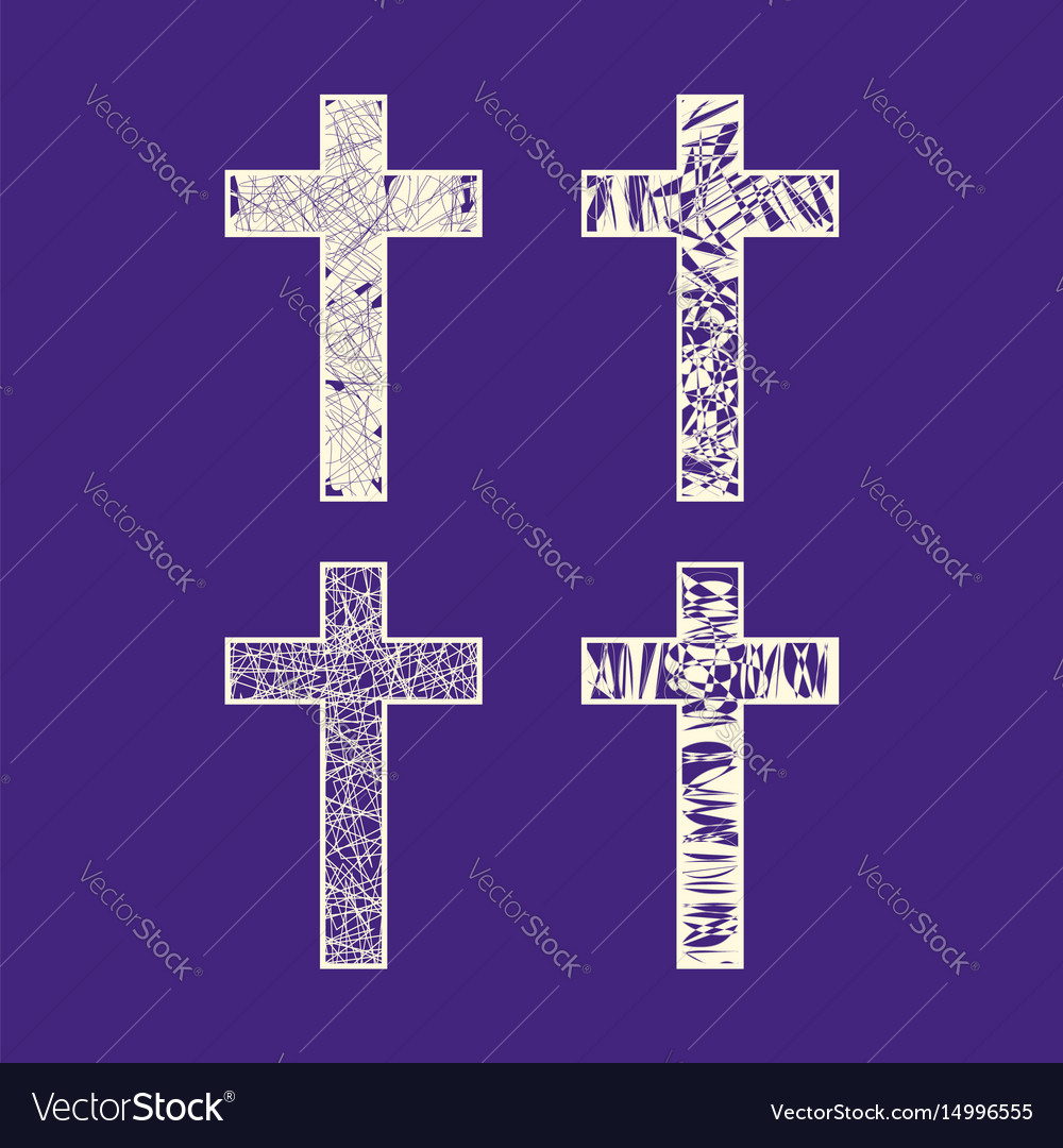 Set of crosses Royalty Free Vector Image - VectorStock