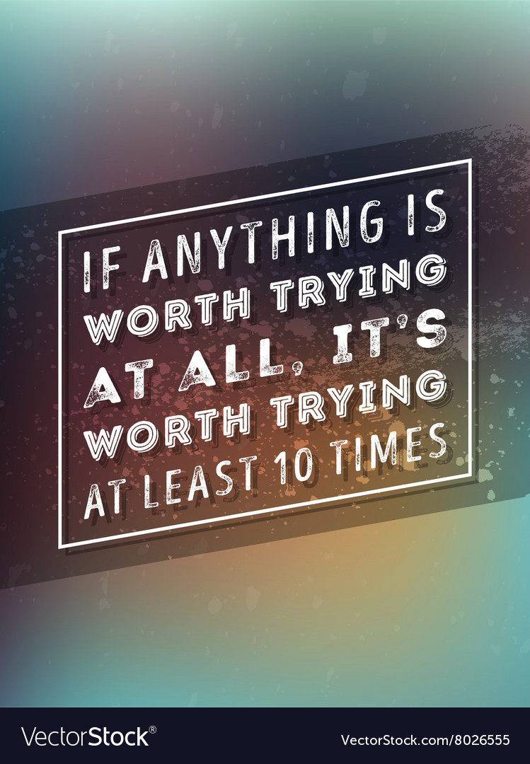 Typography poster with motivational quote