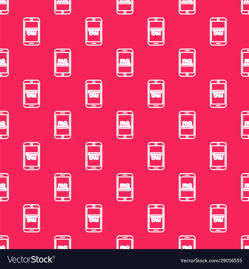 White line mobile phone with text faq information Vector Image White line mobile phone with text faq information
