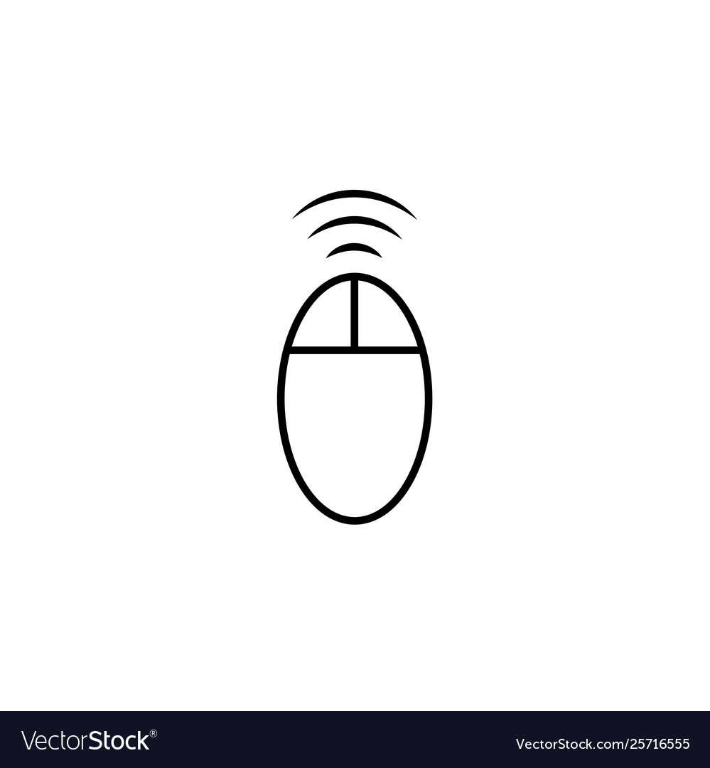 Wireless mouse button web icon Vector Image Wireless mouse button web icon
