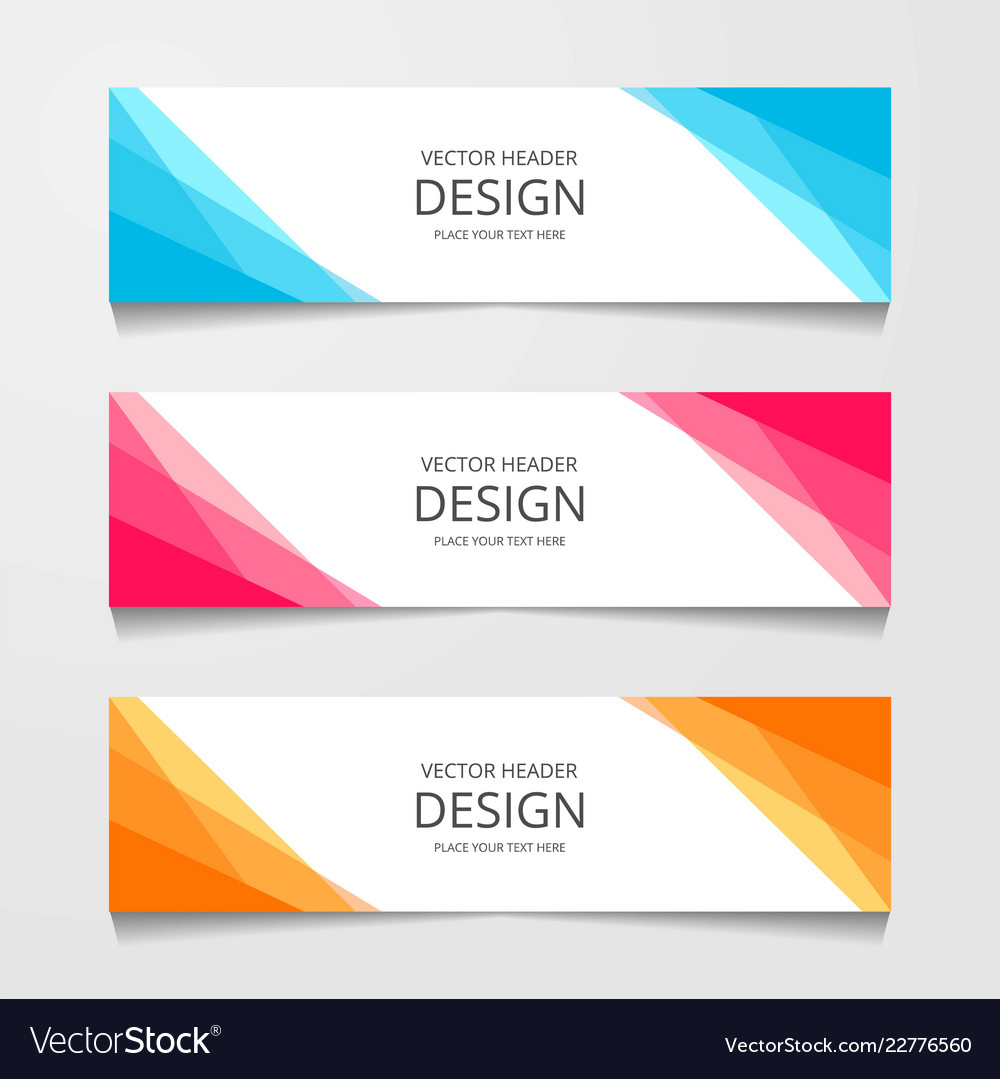 Abstract design banner web template layout header