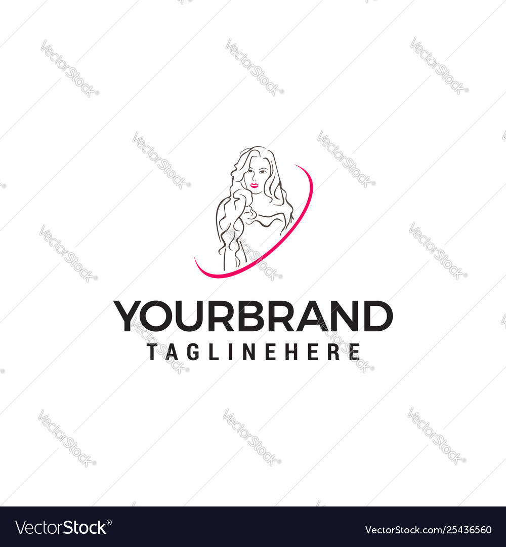 Beauty Frauen Logo Design Konzept Vorlage