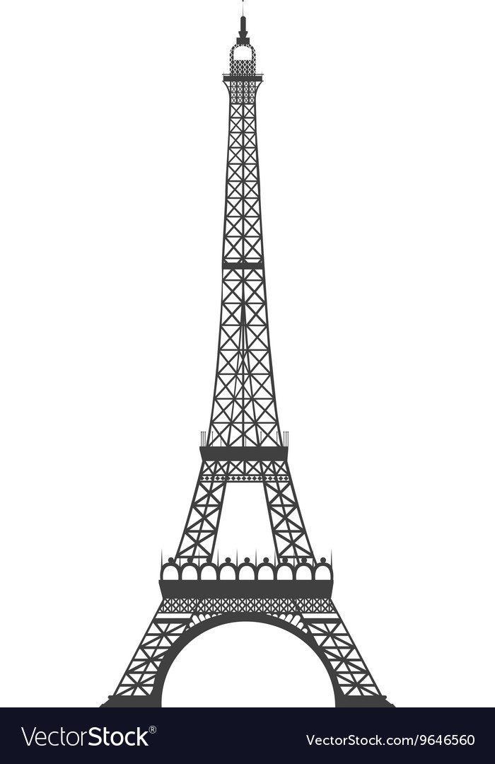 eiffel tower isolated icon vector illustration design Stock Vector