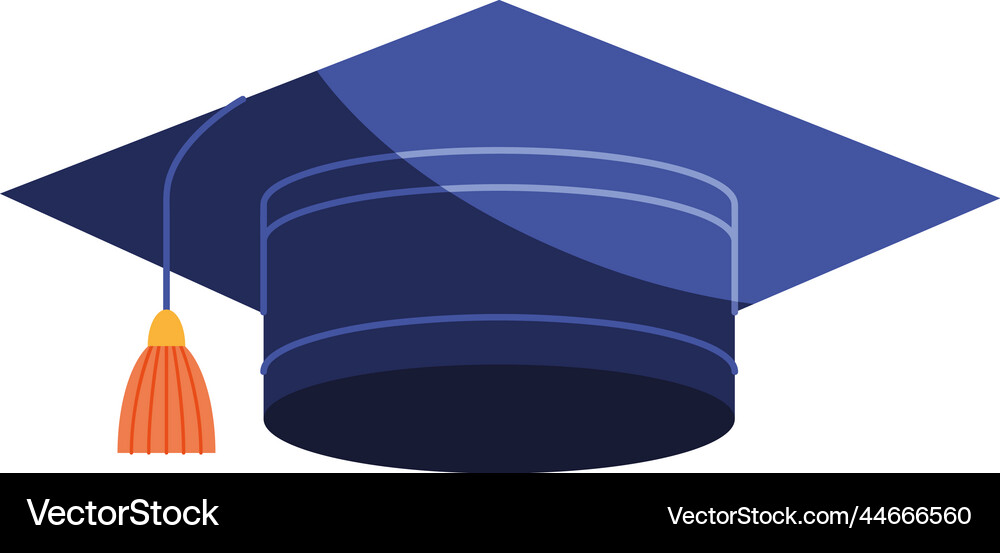 Graduation hat accessory Royalty Free Vector Image