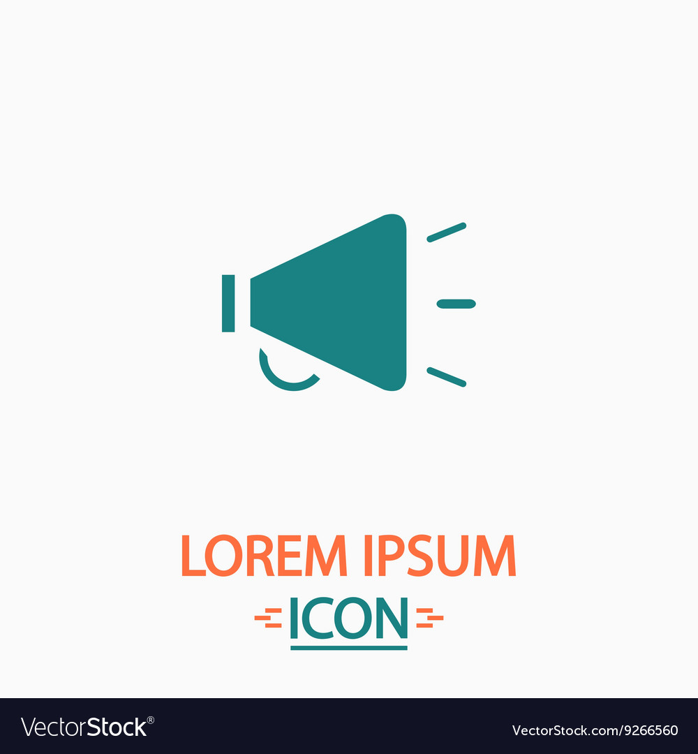 Loudspeaker computer symbol Vector Image Loudspeaker computer symbol