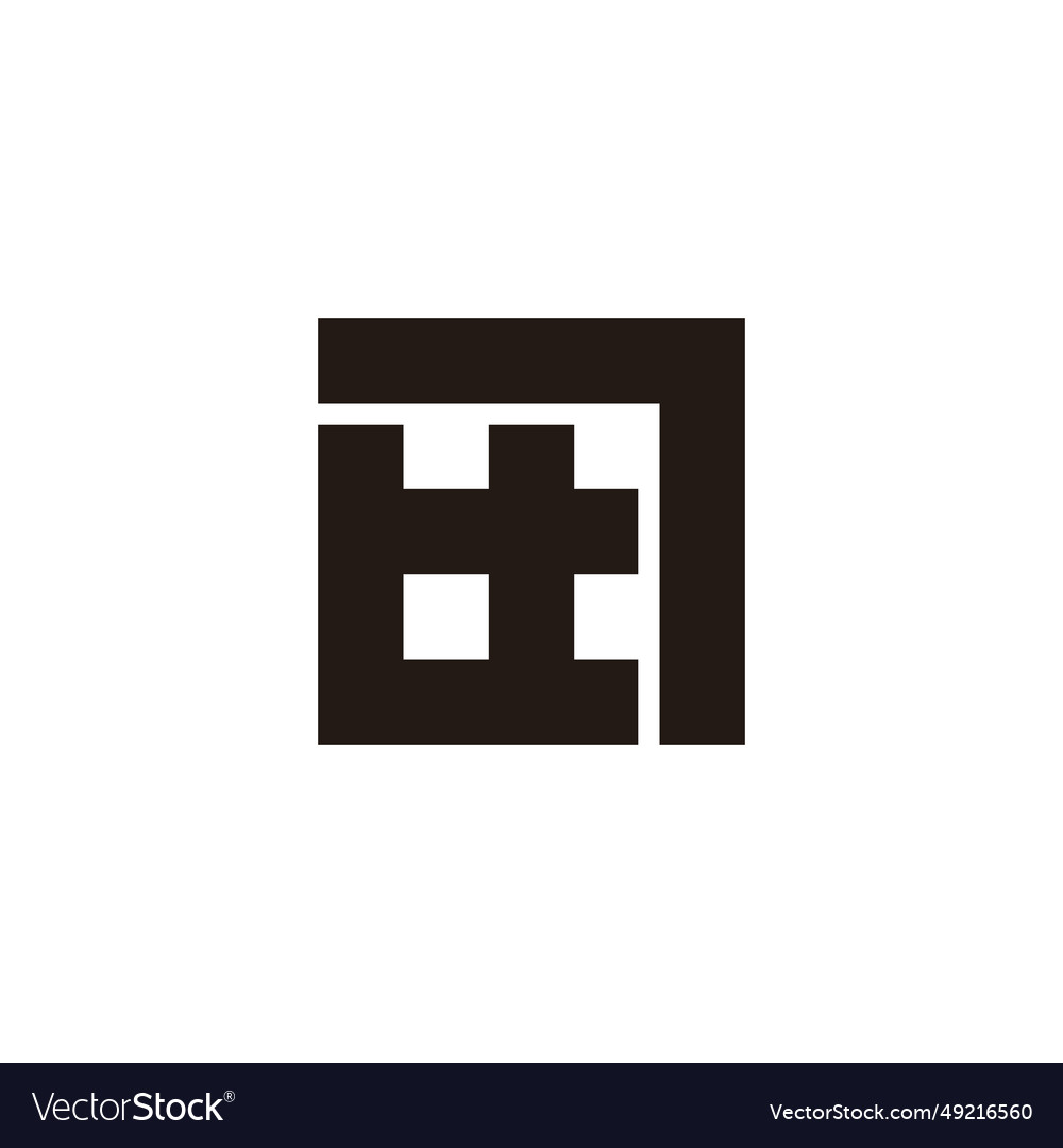 Number 7 window square geometric symbol simple vector image Number 7 window square geometric symbol simple