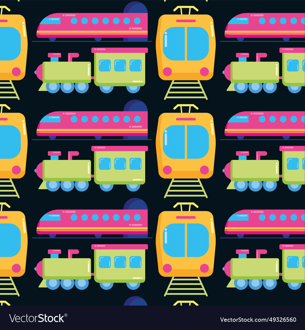 Seamless pattern background with vehicle icons