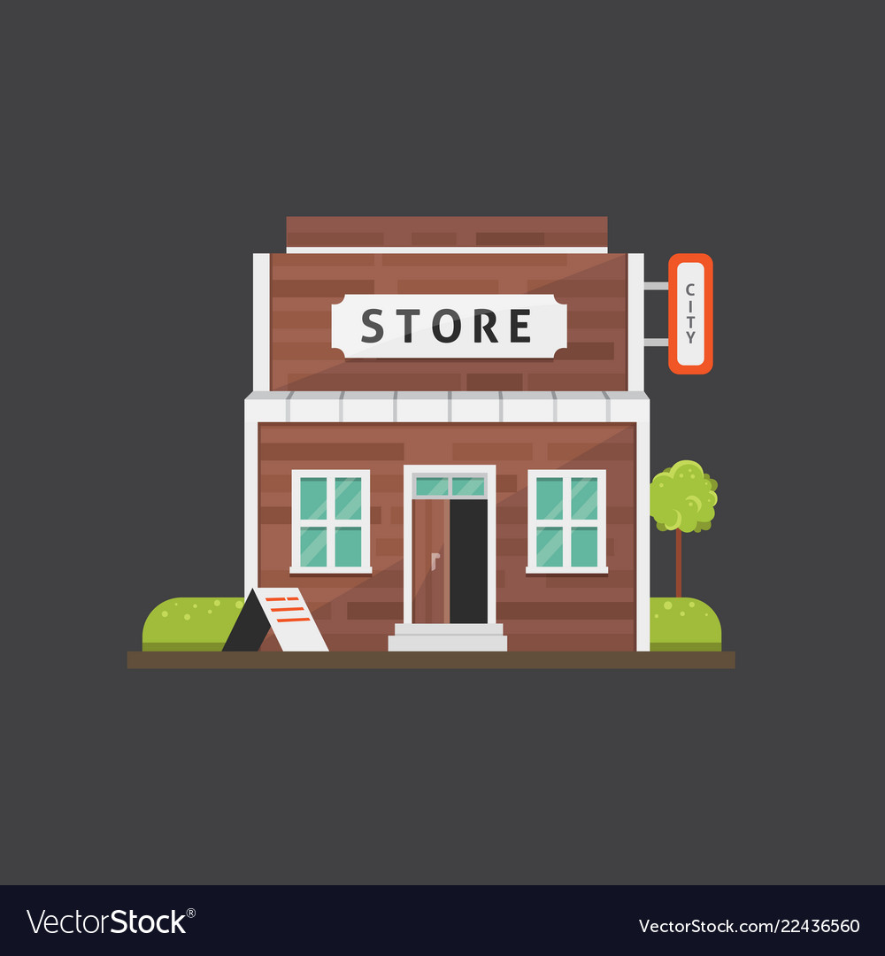 Shop store building market