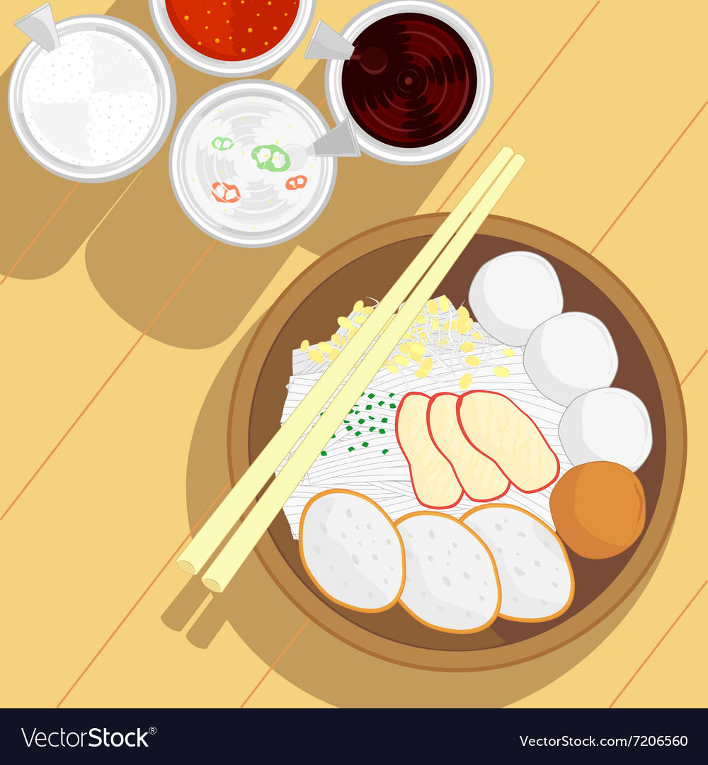 thai-style-fish-ball-noodle-royalty-free-vector-image