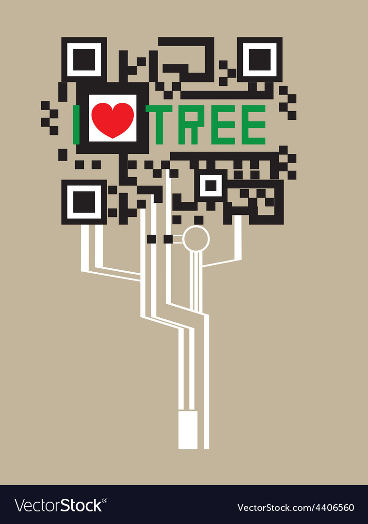 Tree code Royalty Free Vector Image - VectorStock