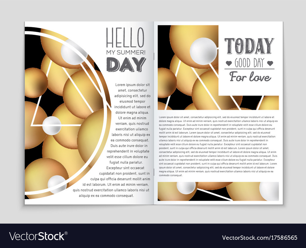 Abstract layout background set for art