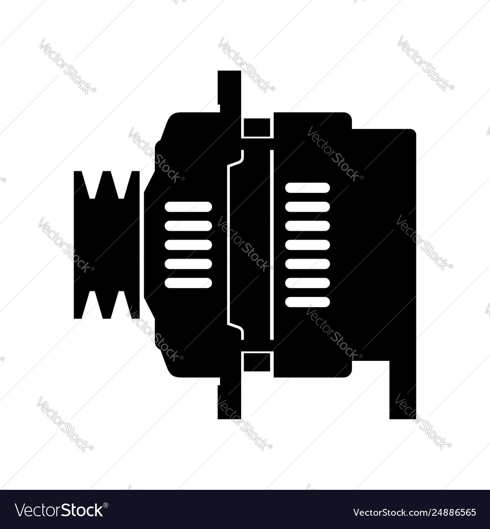 Car automotive alternator Royalty Free Vector Image