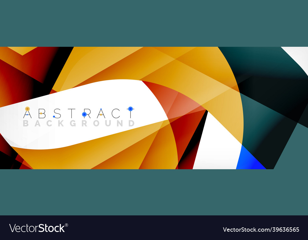 Geometric abstract background - multicolored